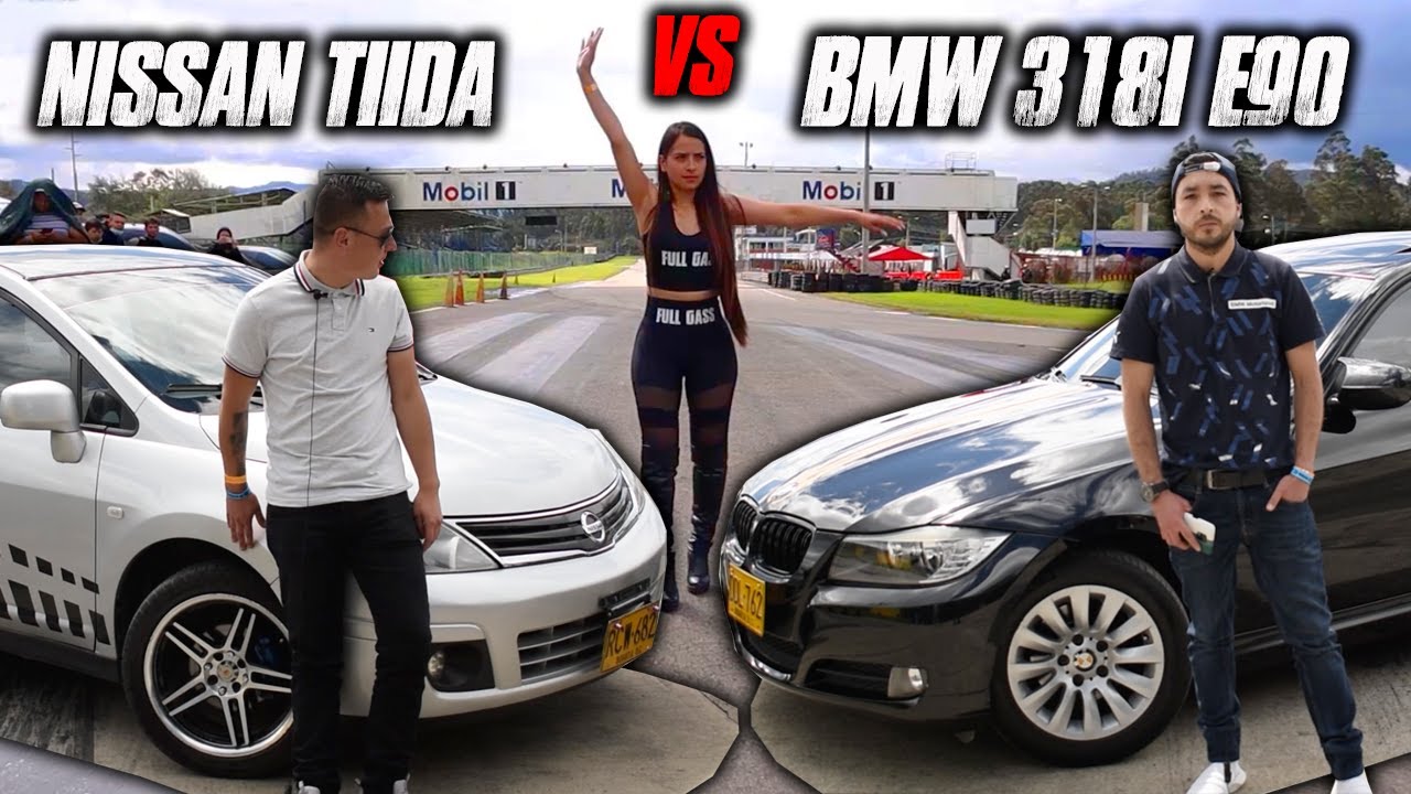 Nissan Tiida VS Bmw 318i E90 No estan preparados para esto!!