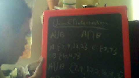 set theory: union and intersection