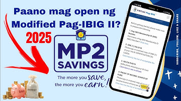 PAANO MAG-OPEN NG PAG-IBIG MP2 | 2025