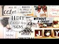 FARMHOUSE DIY CHRISTMAS SIGNS WITHOUT A CRICUT | DOLLAR TREE CHRISTMAS DECORATIONS