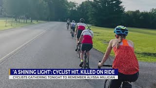 Cyclists gather to remember Alyssa Milligan Information