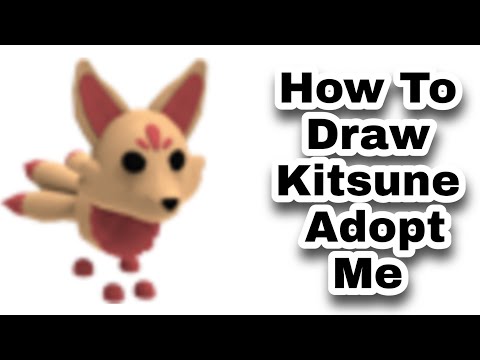 How To Draw Kitsune Fox From Roblox Adopt Me Step By Step Youtube - draw it kit roblox