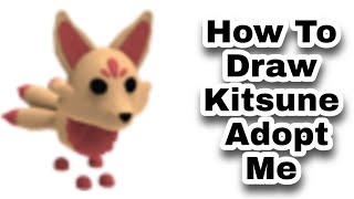 picture How To Draw A Kitsune Fox how to draw kitsune fox from roblox adopt me step by step