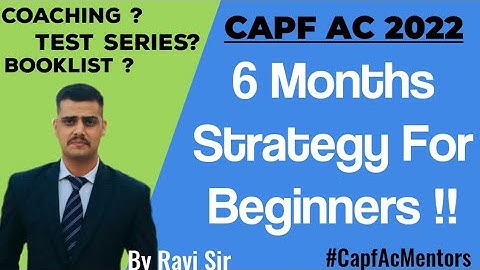 GOAL CAPF AC 2022 || Master Study Plan 🔥