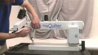 Properly threading  your King Quilter Long Arm Quilting Machine