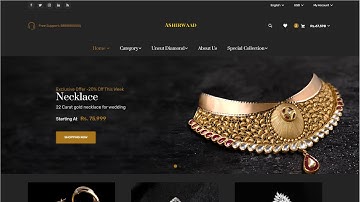 E-Commerce | Jewellery Website using HTML , CSS , BOOTSTRAP and JAVASCRIPT | Part 2