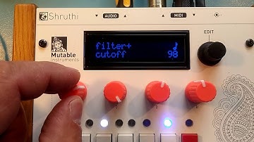 Shruthi-1 with 4 Pole Mission and Tubeohm shruthi midi controller