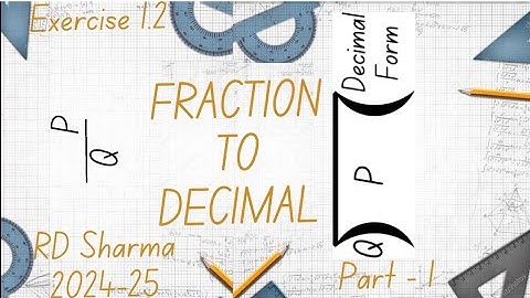 Class 9 Number System RD Sharma 2024-25 | Exercise 1.2 Part 1