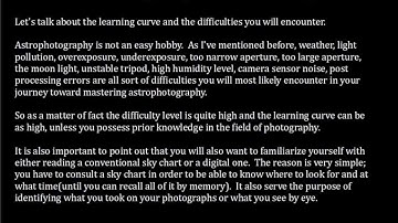 Introduction to Astrophotography Episode 1- Introduction