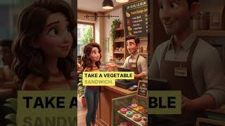 Easy English Conversations | At the Cafe | English Practice | Gaura English   #shorts