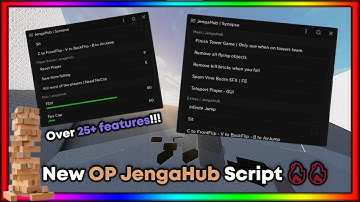 (NEW OP JENGA SCRIPT🗼) 25+ Functions | Jenga Hub - Kill MostPlayers Save from falling KEYBIND, ETC🔥🔥