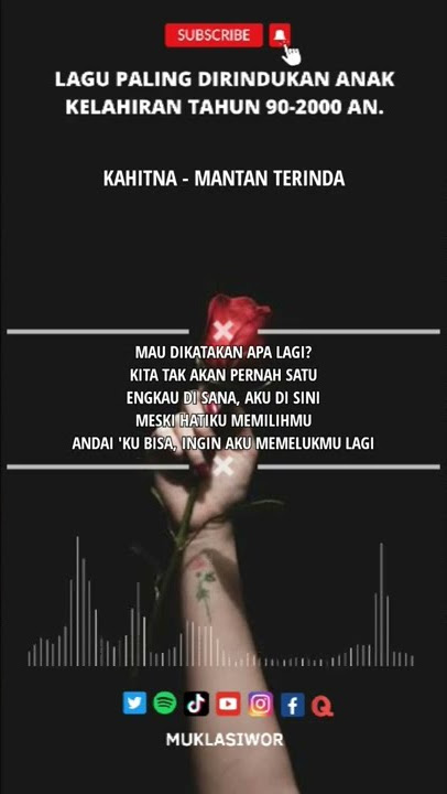 KAHITNA - MANTAN TERINDAH #maudikatakanapalagi #kitatakakanpernahsatu