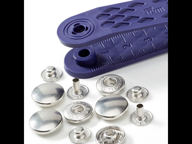 PRYM Anorak Black Press Fasteners Refill 15mm - 390 327, Round Brass - View #3