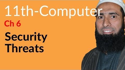 ICS Computer part 1, Ch 6 - Security Threats - 11th Class Computer