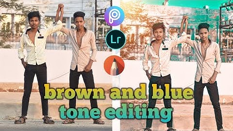 brown and blue tone EDITING //Lightroom//picart//autodesk sketchbook