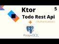 😍 ToDo Rest Api with Authentication in Ktor | Hindi😘. | JWT Authentication | Android✅ | part -5🧑🏻🏫