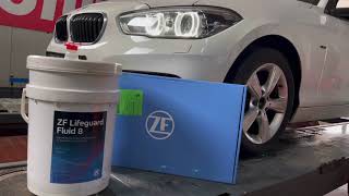 BMW F20 8hpZF - Automatic Gearbox oil Change ( Motul Evo - Launch CAT 501+)