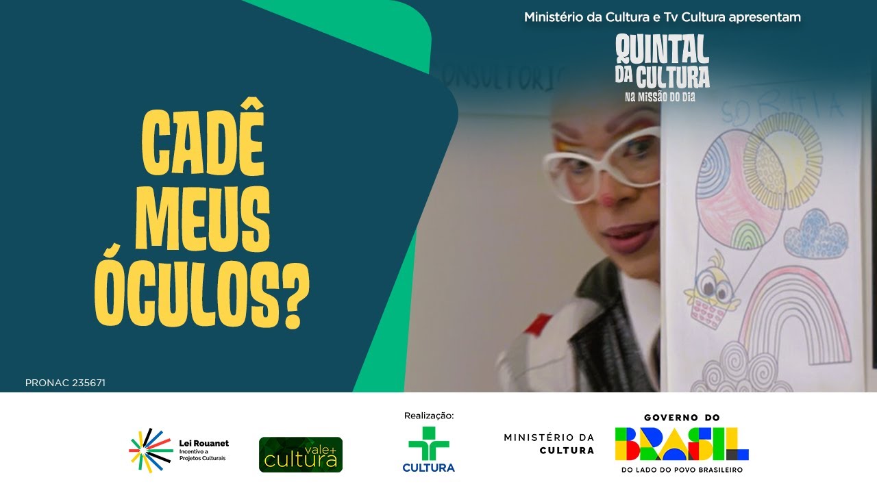 MISSÃO DO DIA | CADÊ MEUS ÓCULOS? | QUINTAL DA CULTURA