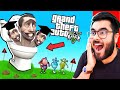 Oggy jack bob vs giant skibidi toilet in gta 5  hitesh ks