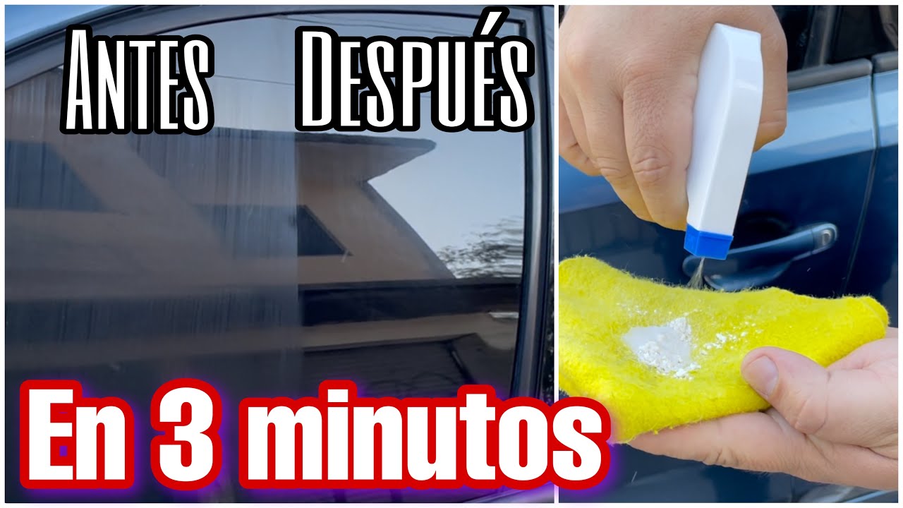 Cómo limpiar cristales rayados / pulir parabrisas manchados y rayados