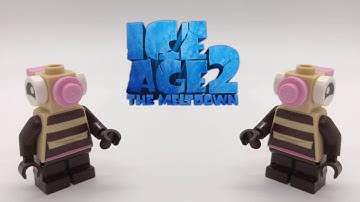 LEGO Crash and Eddie Custom Minifigures from Ice Age!