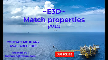 E3D - Match properties