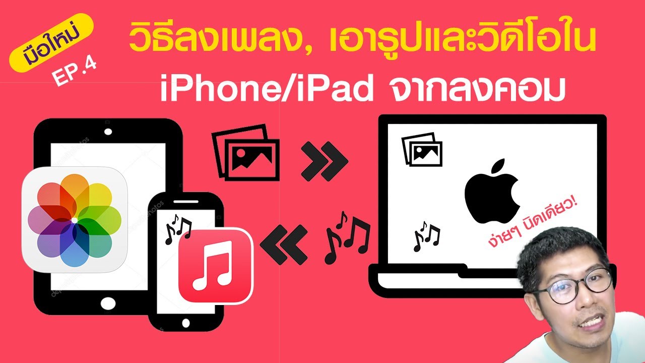 วิธีลงเพลง, เอารูปและวิดีโอใน Iphone/Ipad ง่ายๆ นิดเดียว Ep:4 - Youtube