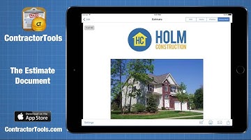 ContractorTools - The Estimate Document