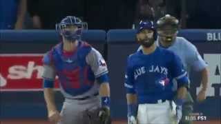 Jose Bautista Gladiator Epic Bat Flip