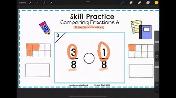 How to Compare Fractions with Like Denominators - Skill Practice, Question 3