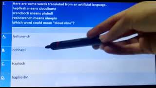 Subject  Reasoning Class 6,7,8 Ch 15 Artificial Language Lecture no 1
