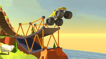 🌉 Bridge Construction Simulator Gameplay | पुल बनाने वाला गेम | game game game😈