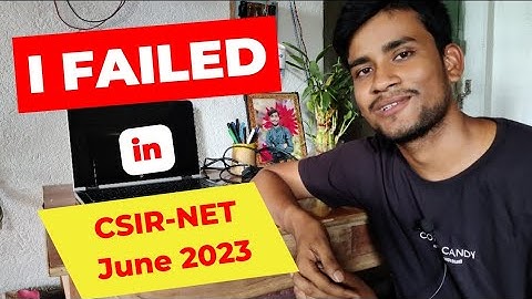 I Failed 😔 CSIR-NET June 2023 Mathematics