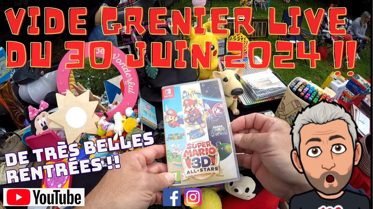 #212 - Vide Grenier Live du 30 Juin 2024 !! De superbes rentrées (Wii, PS2 & Switch) !! ^^