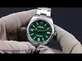 Rolex Oyster Perpetual 41 124300 Green Dial Unboxing & Presentation