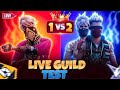 🔴live  guild test 🔴 🤯 join kro Redeem code le jao 🔥💙 free fire mobile with shinugaming 👿