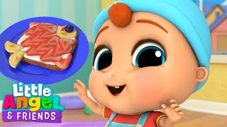 Baby John Makes Lunch! | Yes Yes Fruits | Little Angel And Friends Kid Songs