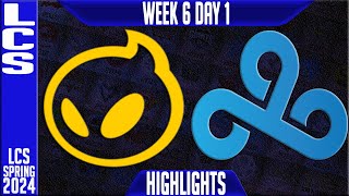 DIG vs C9 Highlights | LCS Spring 2024 Week 6 Day 1 | Dignitas vs Cloud9