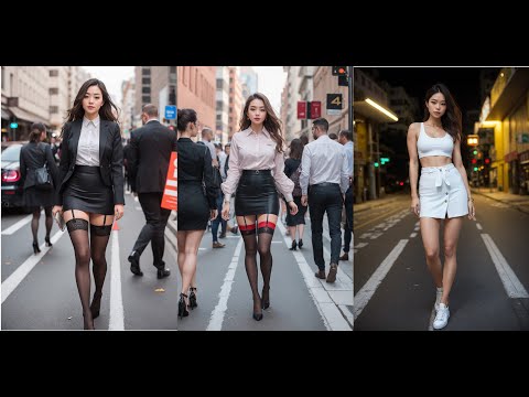[AI Cyber Lover] AI실사 홍콩 거리 미니스커트 Hong Kong Street Miniskirt 香港通りミニスカート