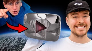 We Helped @JackSucksAtLife Launch @MrBeast's 100 million Subscriber Play Button INTO SPACE