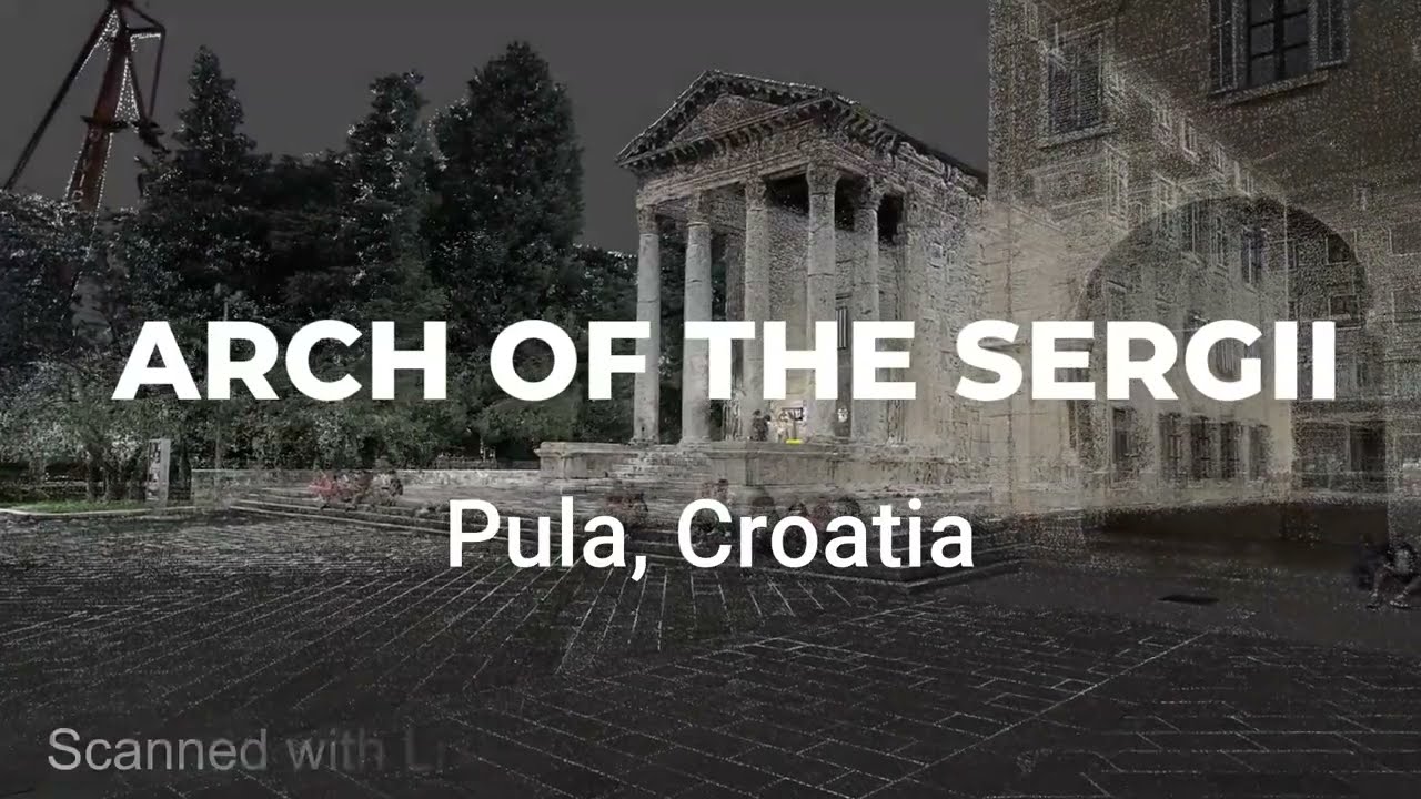 Gaussian Splatting 3D Scan  Arc of the Sergii Pula, Croatia