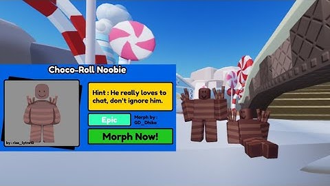 How To Get Choco-Roll Noobie | Candyland Map | Find The Noobies Morphs Roblox