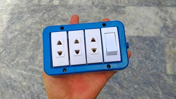 How to Make PVC Extension Board at Home | 3 Socket 1 Switch Wiring Connection Kaise Banaye