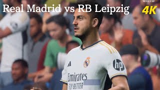 FC 24 Gameplay [PS5 4K] UEFA CHAMPIONS LEAGUE 2023-24 Last 16-Real Madrid vs RB Leipzig