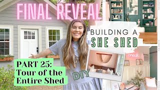 SHE SHED FINAL REVEALTour of the She Shed I Built in My BackyardCoolest Home Office/Lounge Ever!!!