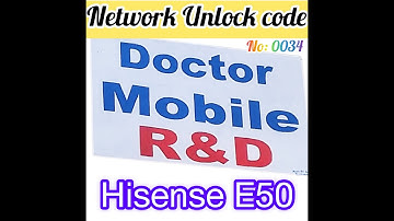 Hisense E50 Network Unlock
