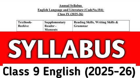 class 9 english syllabus 2025-26/english class 9 syllabus 2026/class 9 english syllabus 2026/class 9