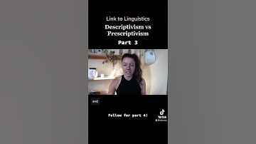 Link to Linguistics EP1: Descriptivism vs Prescriptivism Part 3