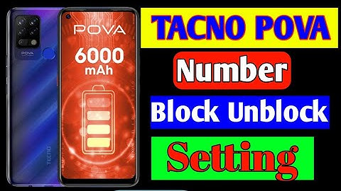 How to number blacklist setting tecno pova mobile | tecno pova mobile me number block unblock karen