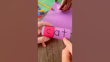 👉 Spin & Spell! Easy DIY Reading Tool for Kids | Learn to Read with This Fun Craft!